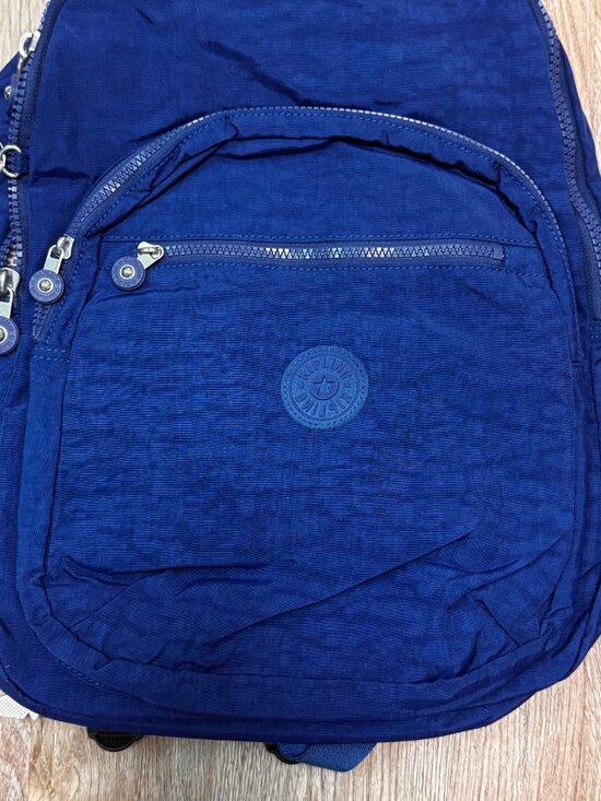 NWT Kipling Seoul Up to 15 in Laptop Large Backpack DEEP SKY BLUE  BP4233 School main image 8